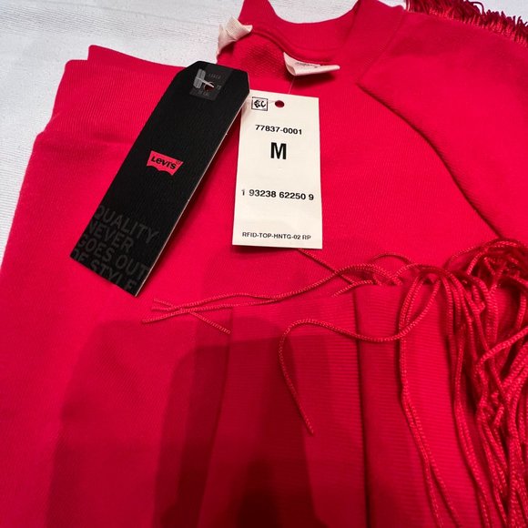 Levi's Women's Fringed Crewneck Sweatshirt NWT - Picture 2 of 3